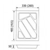 TRA21-40-50 ถาดพลาสติก Plastic Insert Tray 