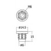 INS612-YE-F ตัวหนามฝังเนื้อไม้(มีปีก) / Insert Nuts อุปกรณ์ตัวต่อ Carcase Connectors