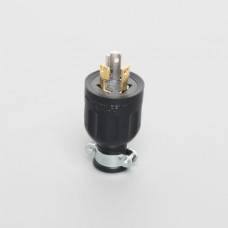 3122R ปลั๊ก 2-Pole 3-Wire Grounding 15A 250V PLUG (Rubber Housing) AMERICAN DENKI