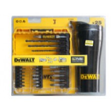 DT70707-QZ-ชุดดอกสว่านดอกไขควงจำนวน 25 ชิ้น+แก้วเก็บความเย็น-DeWALT