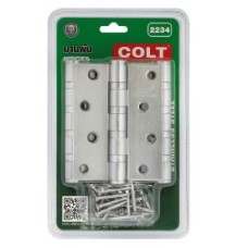 COLT 2234 บานพับสแตนเลส 4"X3"X3.0MM (4BB) 4แหวนลูกปืน SS201 3อัน/แผง COLT