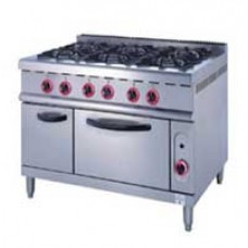 JZH-RQ-6  GAS RANGE 6 BURNER WITH OVEN JUSTA เตาแก๊ส6หัว