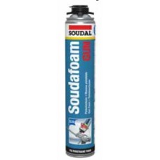 S303337  ทียูโฟม สำหรับใช้คู่กับปืนโฟม สีเหลือง ขนาด 750ML  SOUDAL