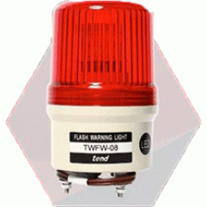 T431-TWFW08L2R  ไฟหมุน ไฟไซเรนแบบกระพริบ หลอด LED 80มม. สีแดง  TEND