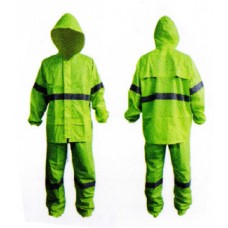 ZFMDRG09 ชุดกันฝน PVC สีเขียว แบบเสื้อ+กางเกง Rainwear