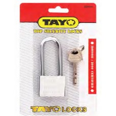 I03054 กุญแจคอยาว สีเงิน [รุ่นแผง] L45mm TAYO