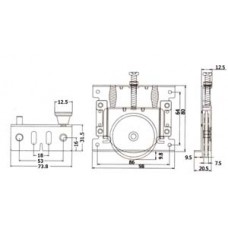 1AL34-6 คิ้วอลูมิเนียม Aluminium Tile Trim มือจับอลูมิเนียมโปร์ไฟล์ Aluminium Handle profile