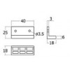 PA010-BL พลาสติกรองขาโต๊ะทำงาน พลาสติกรองขาโต๊ะ Plastic Table Base Fitting 