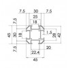 PS-4501 เสาปาร์ติชั่นรุ่นเล็ก PARTITION SETS อุปกรณ์ออฟฟิศ OFFICE ACCESSORIES  