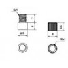 SS-52 ปุ่มรับชั้นตัวผู้-ตัวเมีย 8 มิล SHELF SUPPORT ปุ่มรับชั้น SHELF SUPPORT   