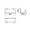 SA-4HS เหล็กฉาก เหล็ก 4 รู รุ่นบาง STEEL BRACKETS ฉาก BRACKETS 