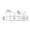 BBSL-006 กลอน 2 นิ้ว หัวเหลี่ยม สแตนเลส STAINLESS BARREL BOLTS 2 นิ้ว กุญแจ LOCK