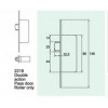 2218 มอร์ทิสล็อค Mortise Passage for Double Action Door for Narrow Door Frames Veco วีโก้