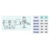 Standard Double Profile Cylinder with Emergency Slot ไส้กุญแจสองทางมีปุ่มบิดและช่องเหรียญไขแบบมาตรฐาน Veco วีโก้