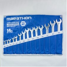 ชุดประแจแหวนข้าง 14ชิ้น 10-32มม ผิวเรียบ MARATHON มาราธอน