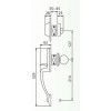 Entrance Handleset-Single Handle ชุดมือจับโยก-มือจับข้างเดียว 5000 Series Widsor (WI)  COLT