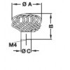 119.58.900 ปุ่มจับเฟอร์นิเจอร์โบาณ Antique ยี่ห้อ Hafele เฮเฟเล่