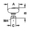 130.51.755 ปุ่มจับจับเฟอร์นิเจอร์โบาณ Antique ยี่ห้อ Hafele เฮเฟเล่