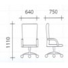 VC712 เก้าอี้ผู้บริหารสีดำ