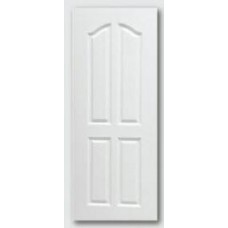 PNR-006 Polywood โพลีวูด ประตูUPVC บานลูกฟัก REVO ขนาด 90cm. สีเทา