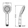 495.60.611 ชุดฝัวบัวสายอ่อน ABS/สีโครมเงา HAFELE เฮเฟเล่