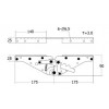 SCB22-YE อุปกรณ์ปรับระดับ รุ่นฉาก ปรับได้ 3 ระดับ อุปกรณ์เตียง Bed Fittings