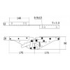 SCB23-YE อุปกรณ์ปรับระดับ รุ่นฉากรอบด้าน ปรับได้ 3 ระดับ อุปกรณ์เตียง Bed Fittings